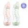 Difrax Natural S-Babyfles - 250 ml - Roze/Lichtgroen - 2 Stuks - Anti Colic