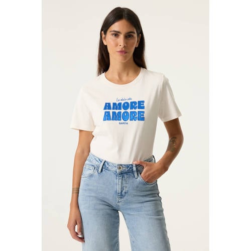 Garcia T-shirt wit afbeelding