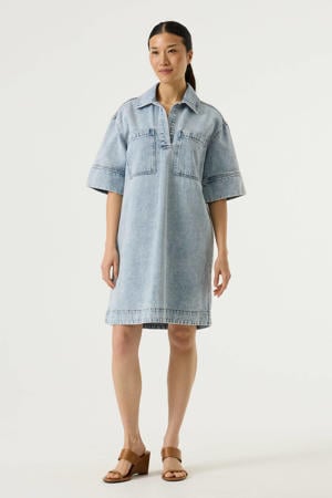denim spijkerjurk light blue denim
