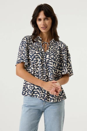 blousetop blauw