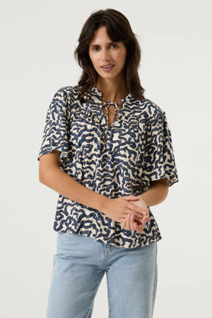 blousetop blauw
