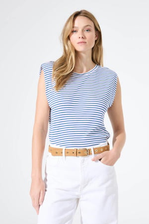gestreepte T-shirt blauw