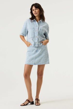 blouse light blue denim