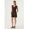 Garcia regular waist casual short donkerbruin