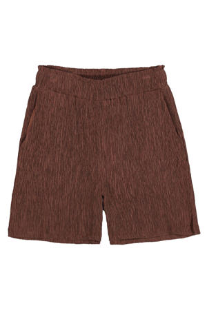 regular waist casual short donkerbruin