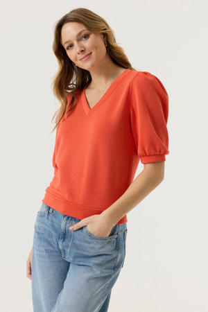 Trui voor dames, elegante gebreide trui, V-hals, gebreide trui, effen, damestrui, lange mouwen, fijn gebreide trui, herfst, bovenstuk, gebreid sweatshirt, wit, XXL