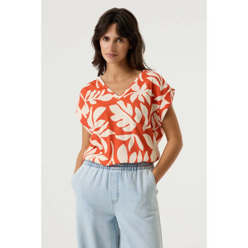 Garcia T-shirt koraalrood afbeelding