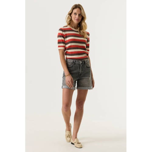Garcia mom high waist short grey denim afbeelding