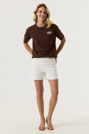 denim skinny high waist short wit