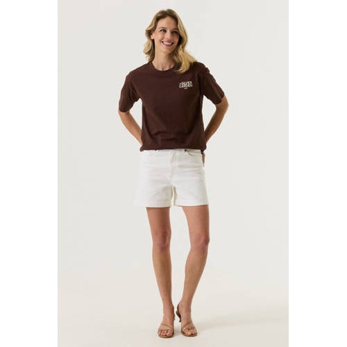 Garcia denim skinny high waist short wit afbeelding