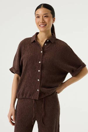 blouse bruin