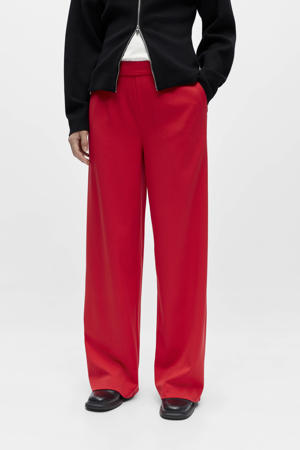Wide leg regular waist pantalon