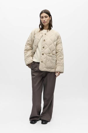 outdoor jas quilted ecru
