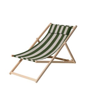 houten strandstoel (120x55 cm)