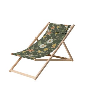 houten strandstoel (120x55 cm)