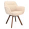 Wehkamp Home Armstoel Viborg Stof Leo 26 Sand Leg Oak Dark Brown 180° Return-system Vive