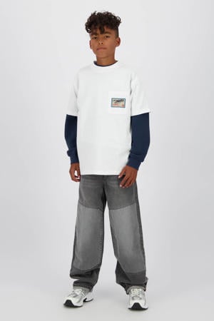 T-shirt met backprint wit