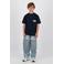 Vingino T-shirt met backprint donkerblauw