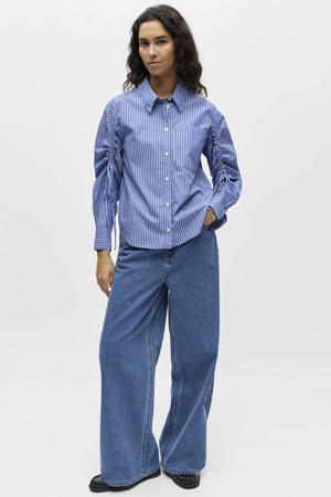 gestreepte blouse blauw