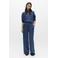 OBJECT high waist gebloemde casual broek blauw