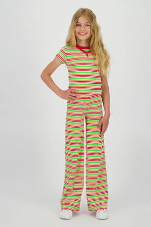 gestreepte T-shirt rood