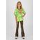 Vingino flared broek met panterprint bruin