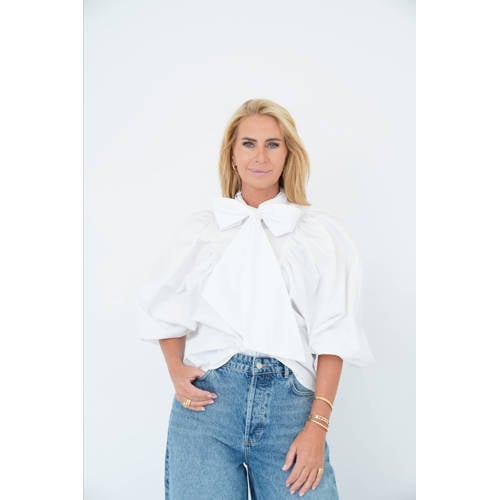 Est'seven X Ellemieke blouse wit afbeelding