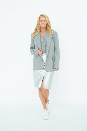 oversized blazer grijs