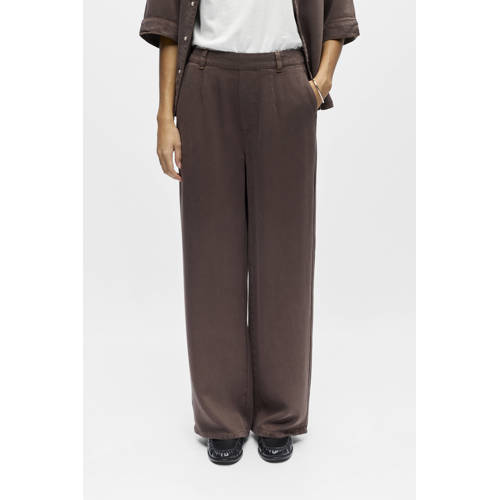 OBJECT denim Wide leg regular waist casual broek afbeelding