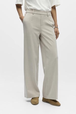 Wide leg regular waist pantalon