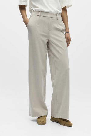 Wide leg regular waist pantalon