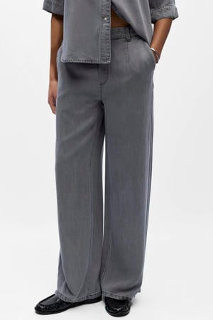 denim Wide leg regular waist casual broek