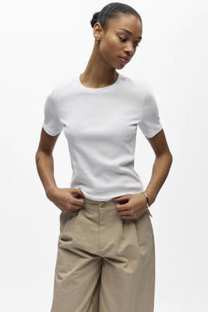 T-shirt OBJMOLI wit