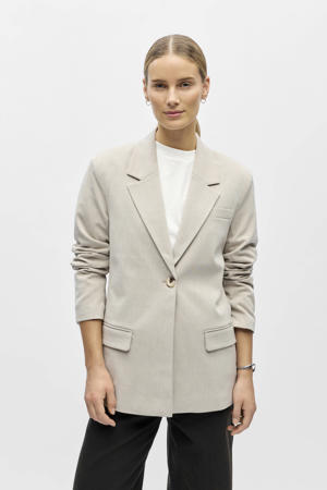 gestreepte regular blazer