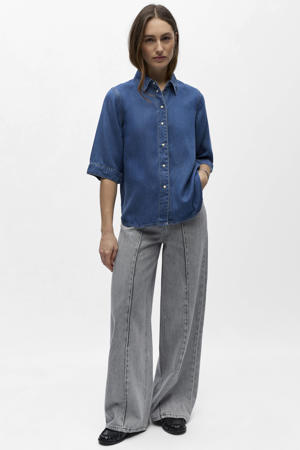 denim blouse