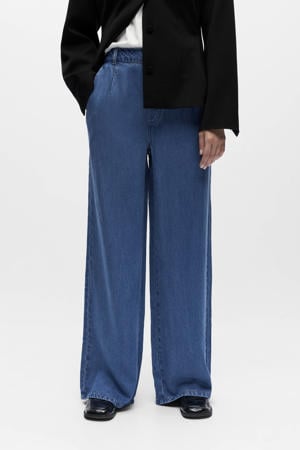 denim Wide leg regular waist casual broek