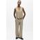 OBJECT wide leg regular waist casual broek met krijtstreep beige