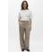 OBJECT wide leg regular waist casual broek taupe