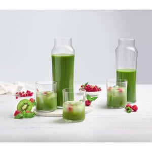 smoothieglazen met karaf - combiset (3-delig) (1L + 350 ml)