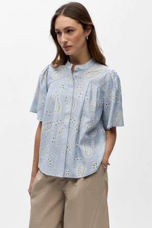 blouse lichtblauw