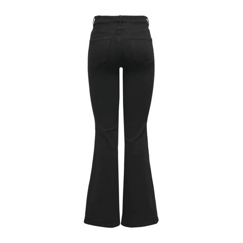 ONLY TALL high waist flared jeans black denim afbeelding