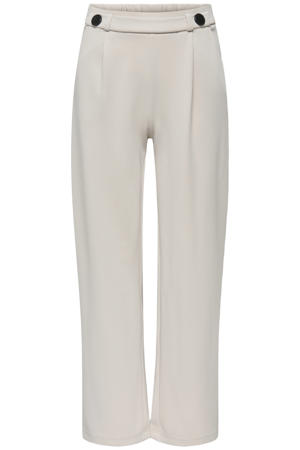 wide leg casual broek grijs