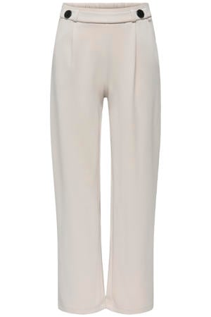 wide leg casual broek grijs
