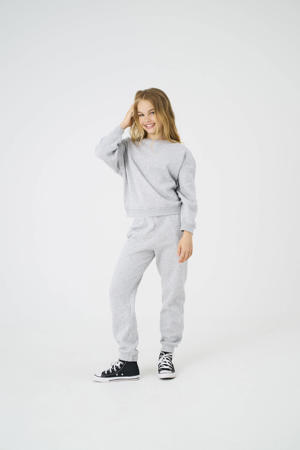 regular casual broek grijs melange