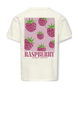 T-shirt met backprint wit