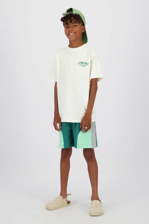 T-shirt met backprint ecru