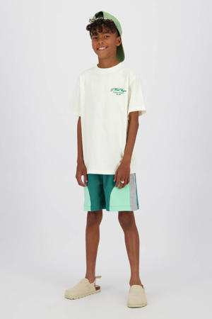 T-shirt met backprint ecru