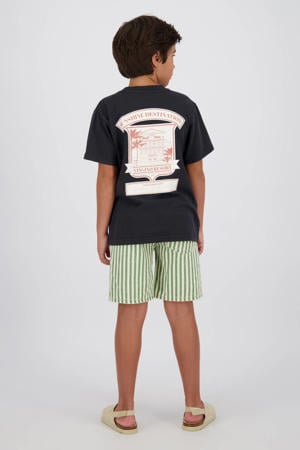 T-shirt met backprint zwart