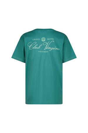 T-shirt met backprint groen