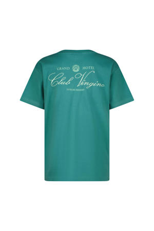 T-shirt met backprint groen
